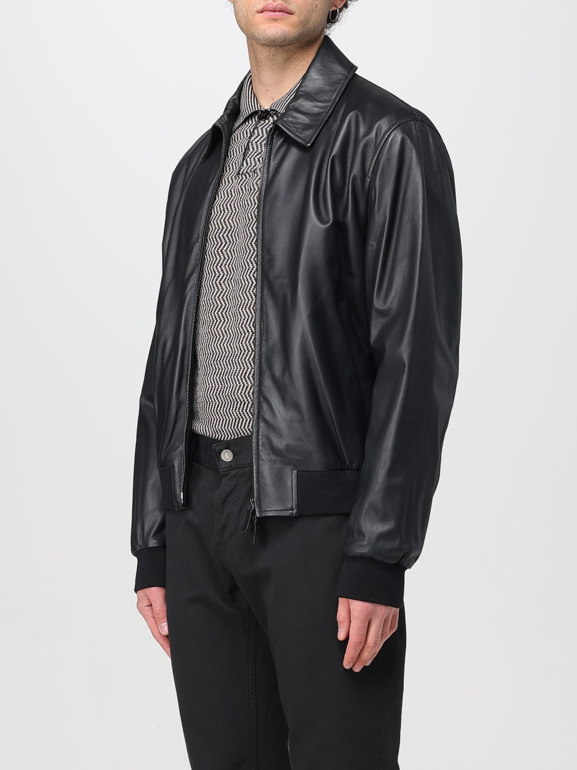 EMPORIO ARMANI：ジャケット メンズ - ブラック | GIGLIO.COM