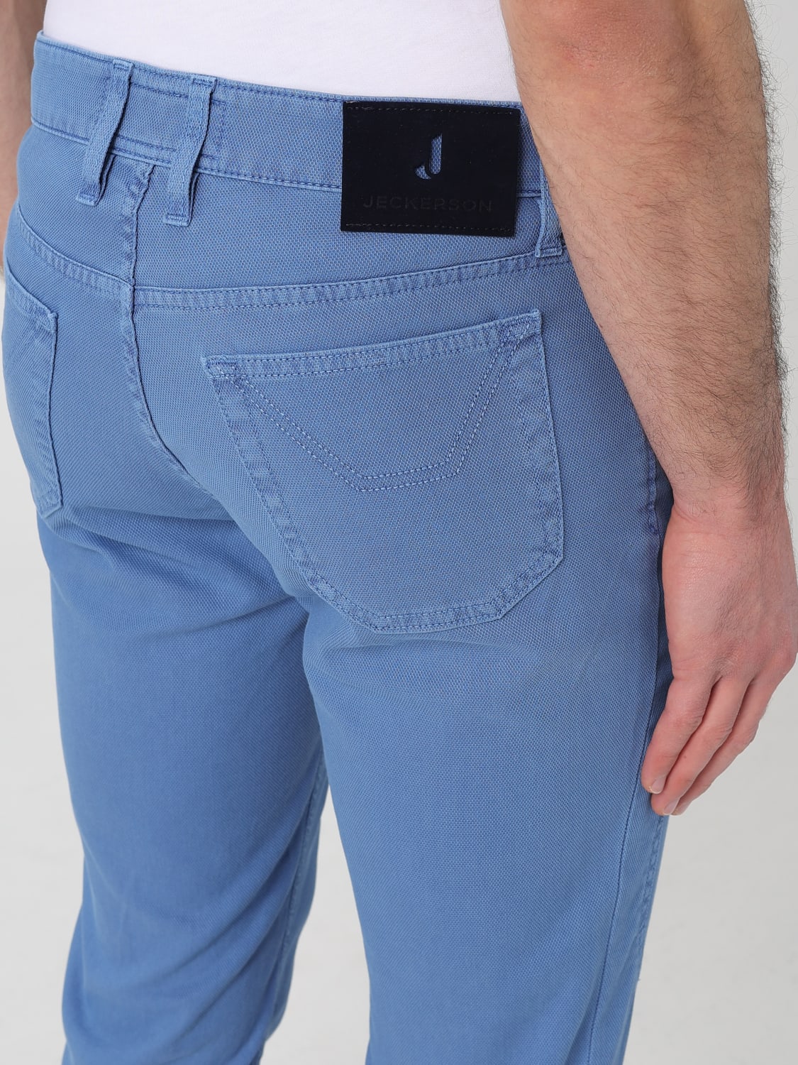JECKERSON JEANS: Pants men Jeckerson, Gnawed Blue - Img 3