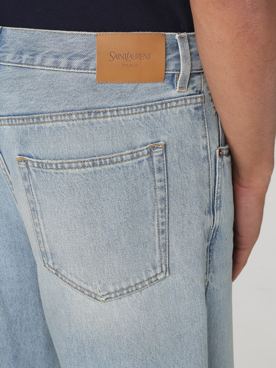 SAINT LAURENT JEANS: Jeans herren Saint Laurent, Blau - Img 5