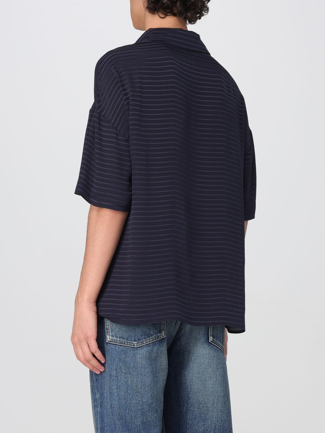 SAINT LAURENT POLO: Polo hombre Saint Laurent, Azul Oscuro - Img 3