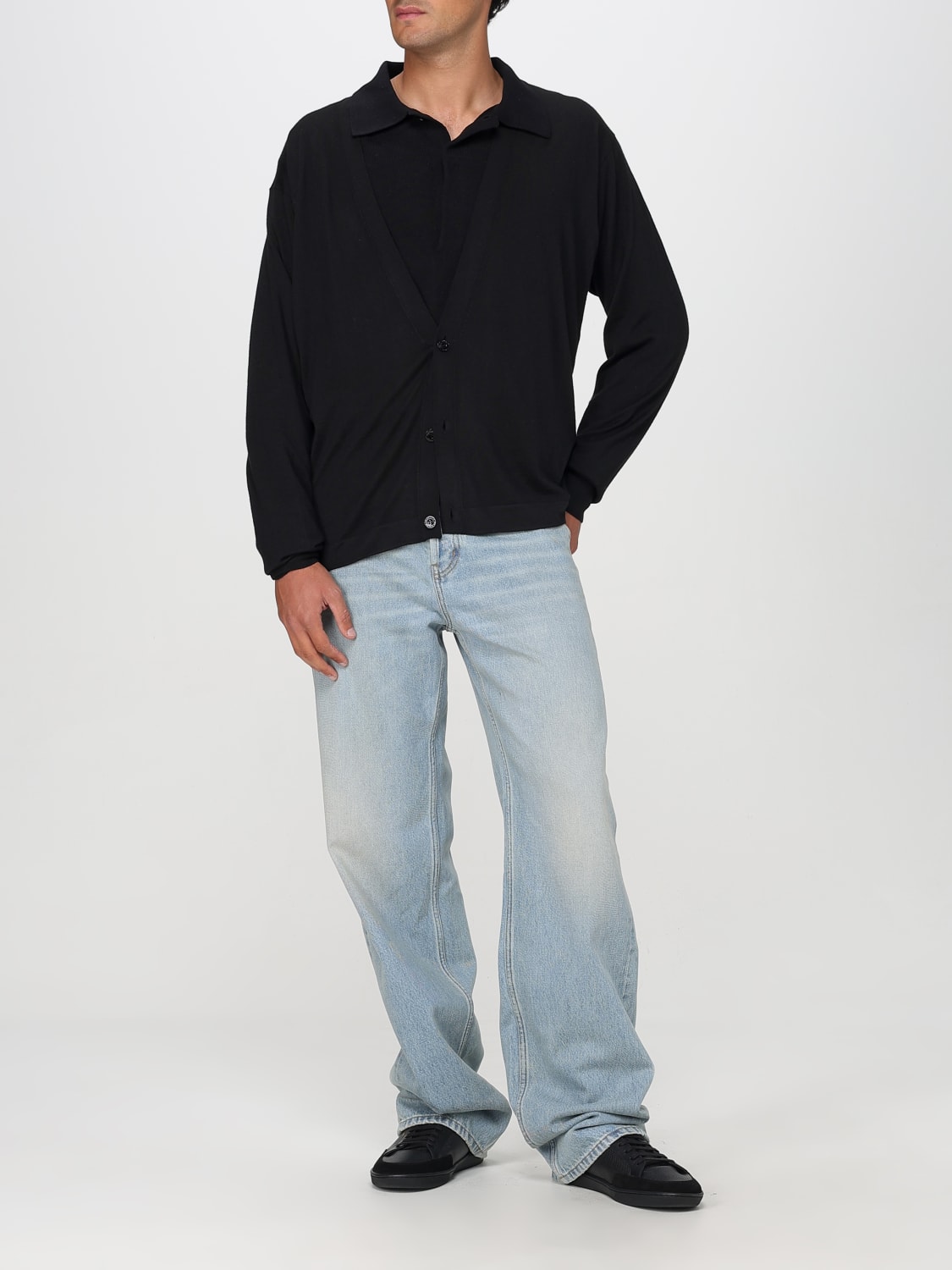 SAINT LAURENT SWEATER: Cardigan men Saint Laurent, Black - Img 2