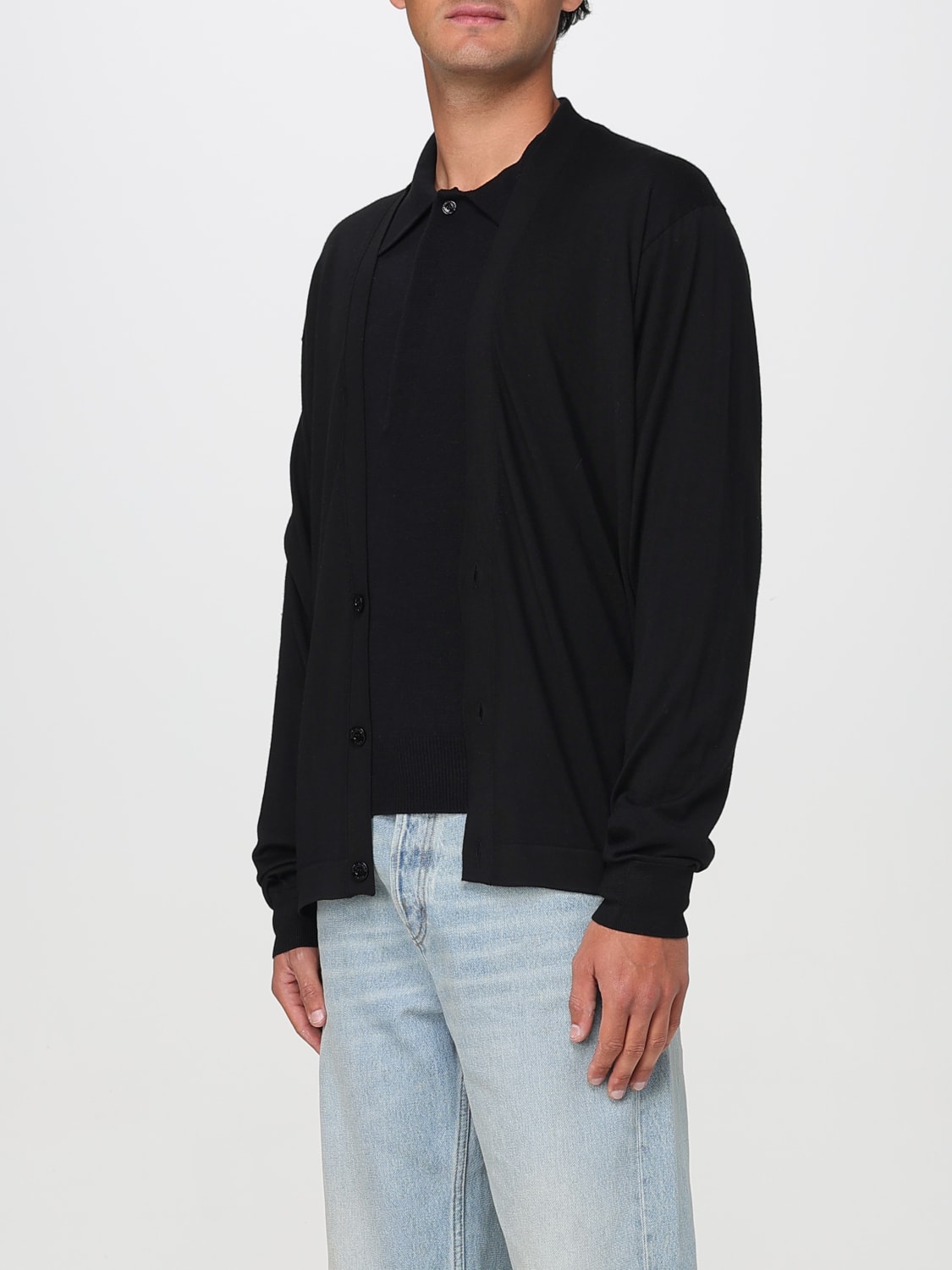 SAINT LAURENT SWEATER: Cardigan men Saint Laurent, Black - Img 4