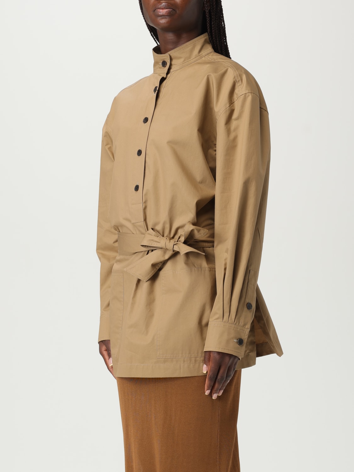 SAINT LAURENT CAMISA: Top mujer Saint Laurent, Beige - Img 4