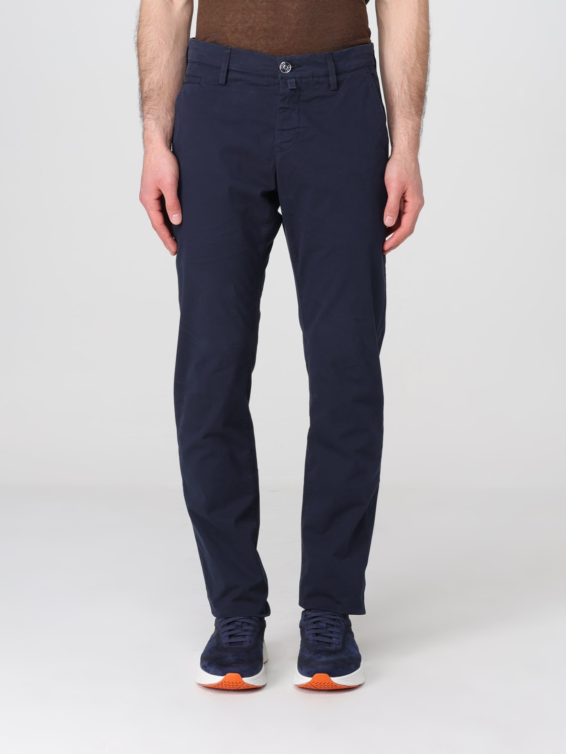 JACOB COHEN PANTALONI: Pantalone chino Jacob Cohen in cotone stretch , Blue - Img 1