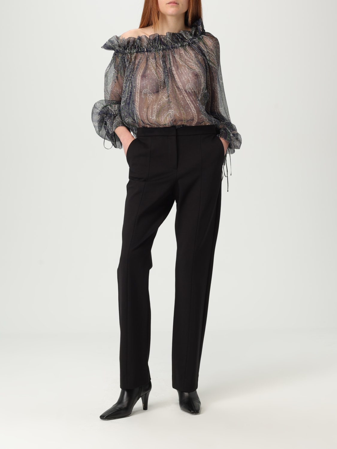 SAINT LAURENT TOP: Top woman Saint Laurent, Multicolor - Img 2