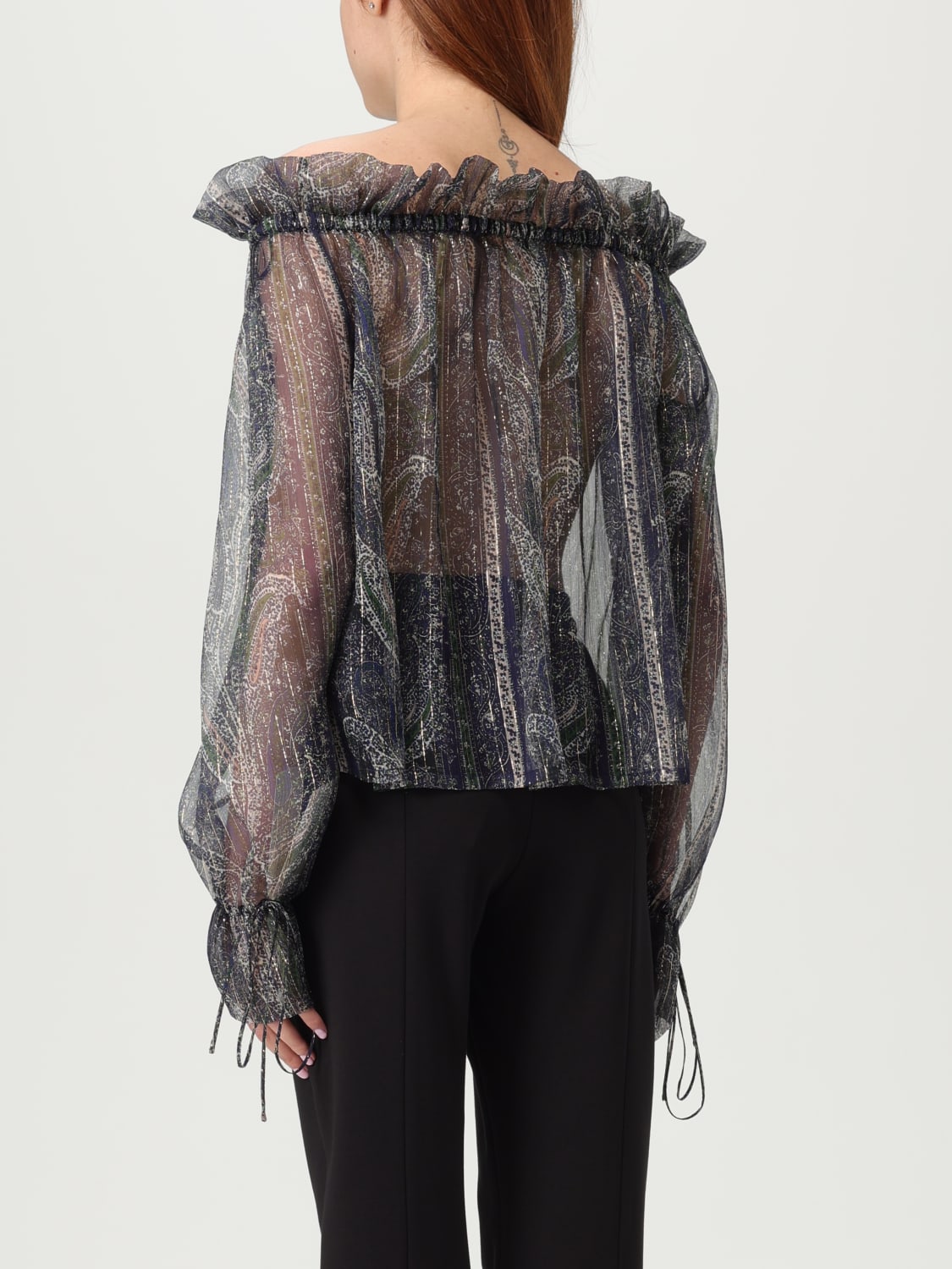 SAINT LAURENT TOP: Top woman Saint Laurent, Multicolor - Img 3