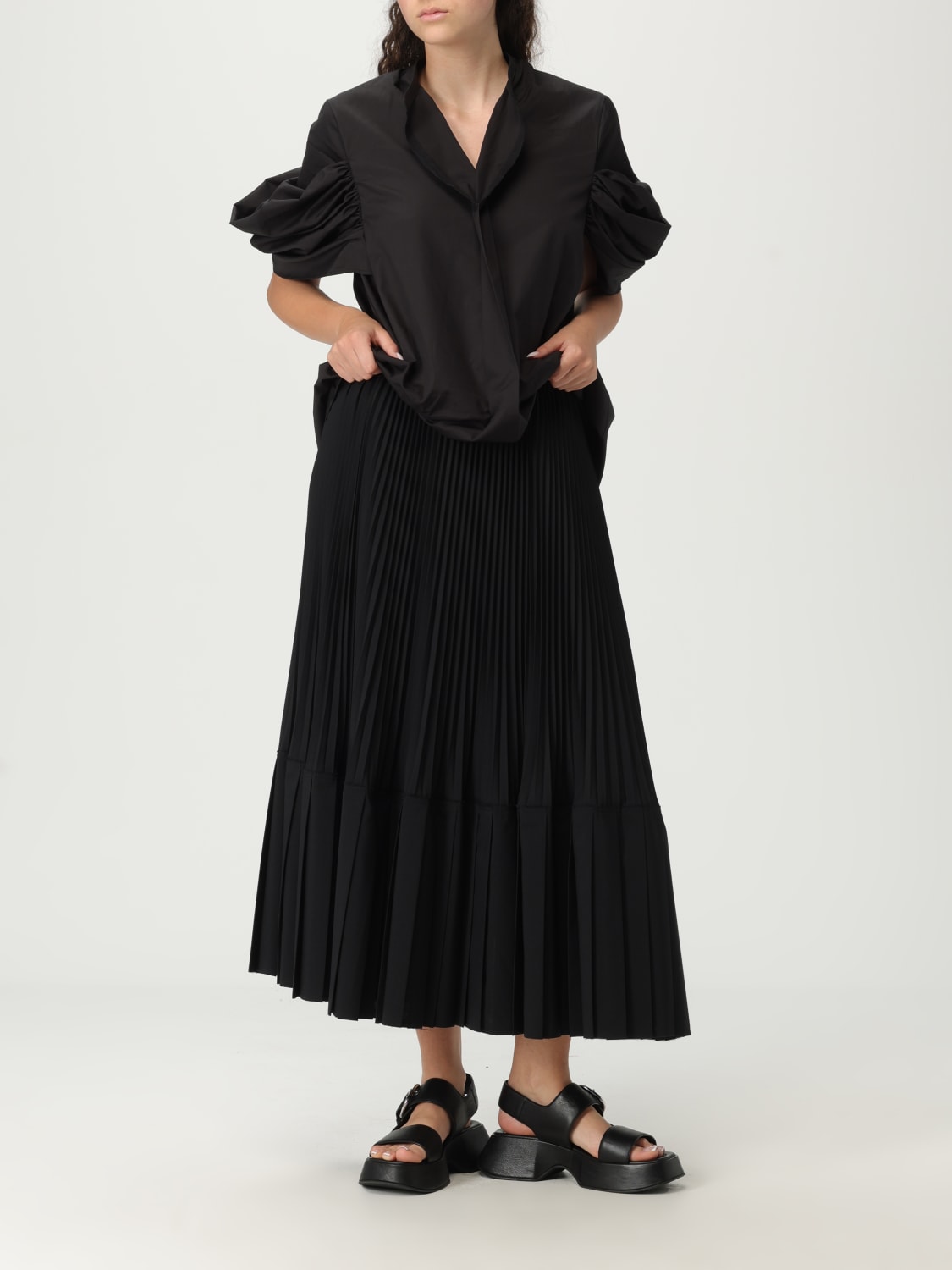 JUNYA WATANABE TOP E BLUSE: Blusa Junya Watanabe in cotone , Nero - Img 2