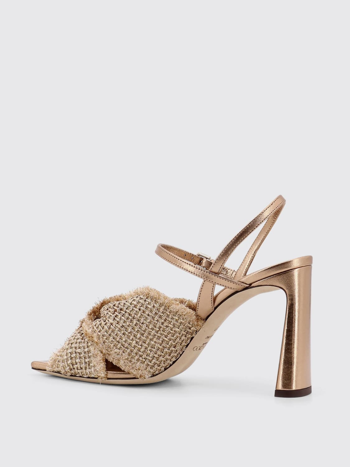 JIMMY CHOO HEELED SANDAL: Sandals men Jimmy Choo, Gold - Img 3
