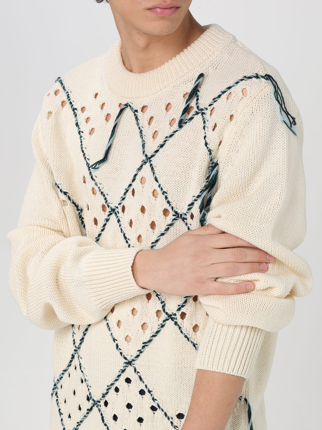 NAMACHEKO: Sweater men - Beige | Namacheko sweater 7552100 online