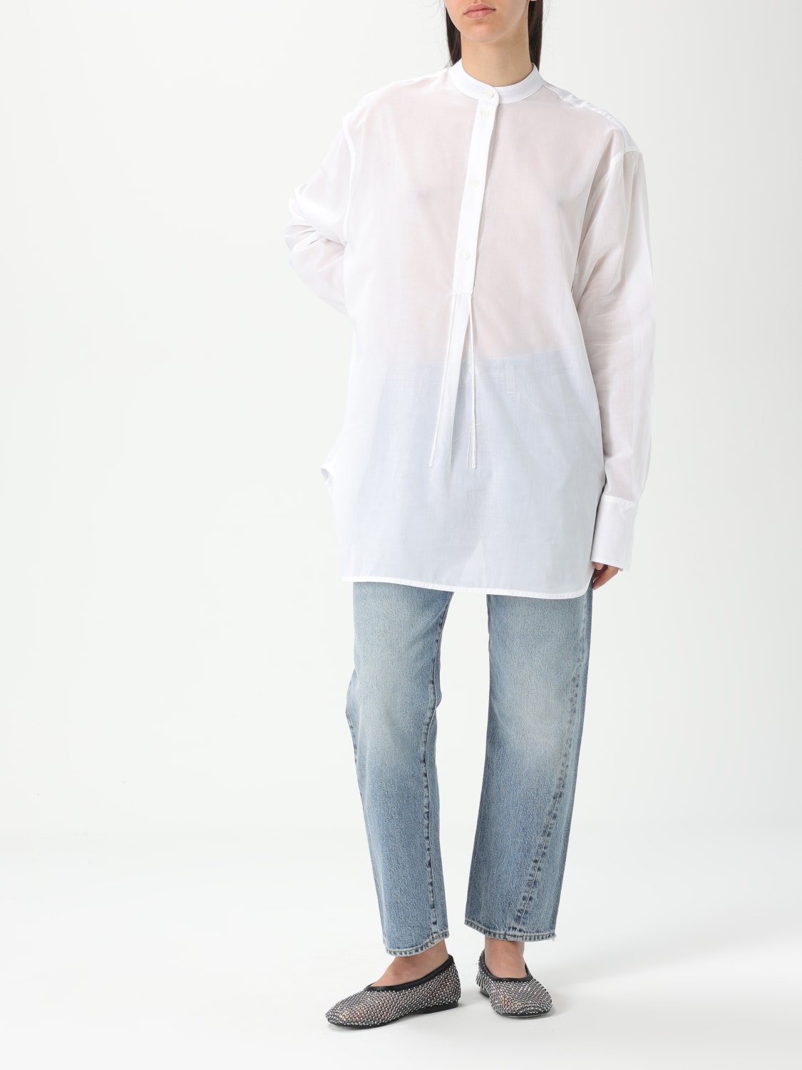 TOTEME CAMISA: Falda mujer Toteme, Blanco - Img 2