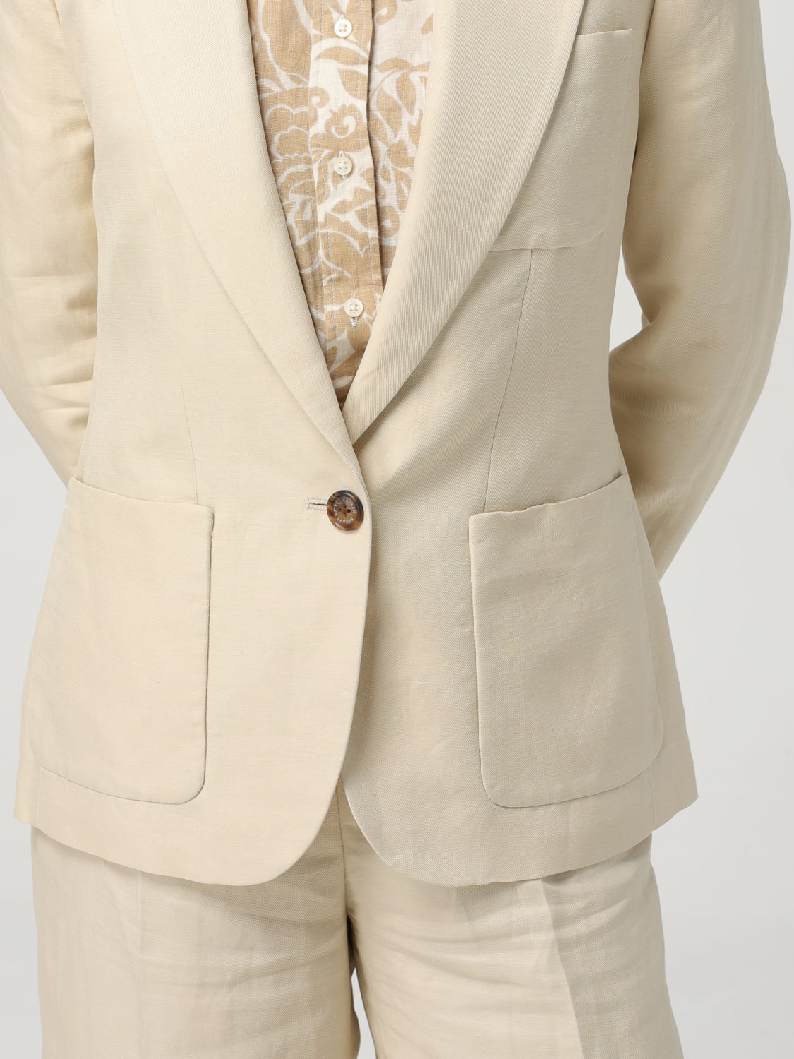ジャケット LAUREN RALPH LAUREN Woman Jacket Cream 200970143 001 LAUREN RALPH LAUREN: Jacket woman - Cream | Lauren Ralph
