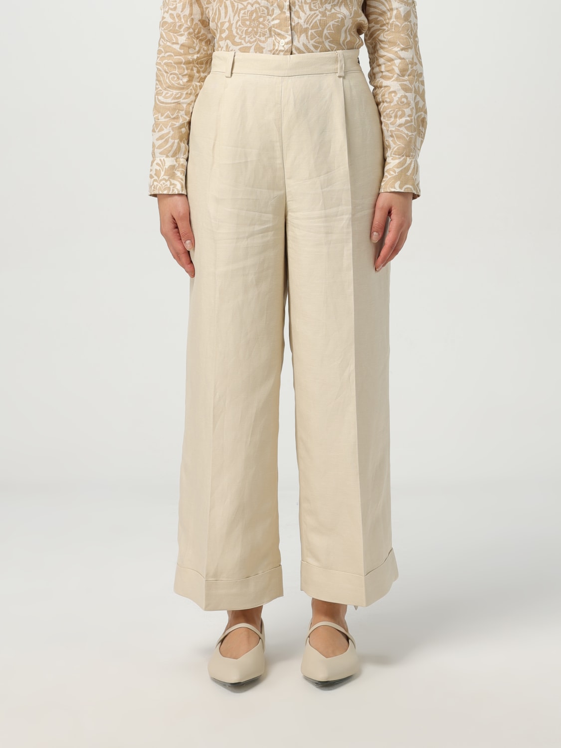 パンツ LAUREN RALPH LAUREN Woman Pants Cream 200970144 001 LAUREN RALPH LAUREN: Pants woman - Cream | Lauren Ralph