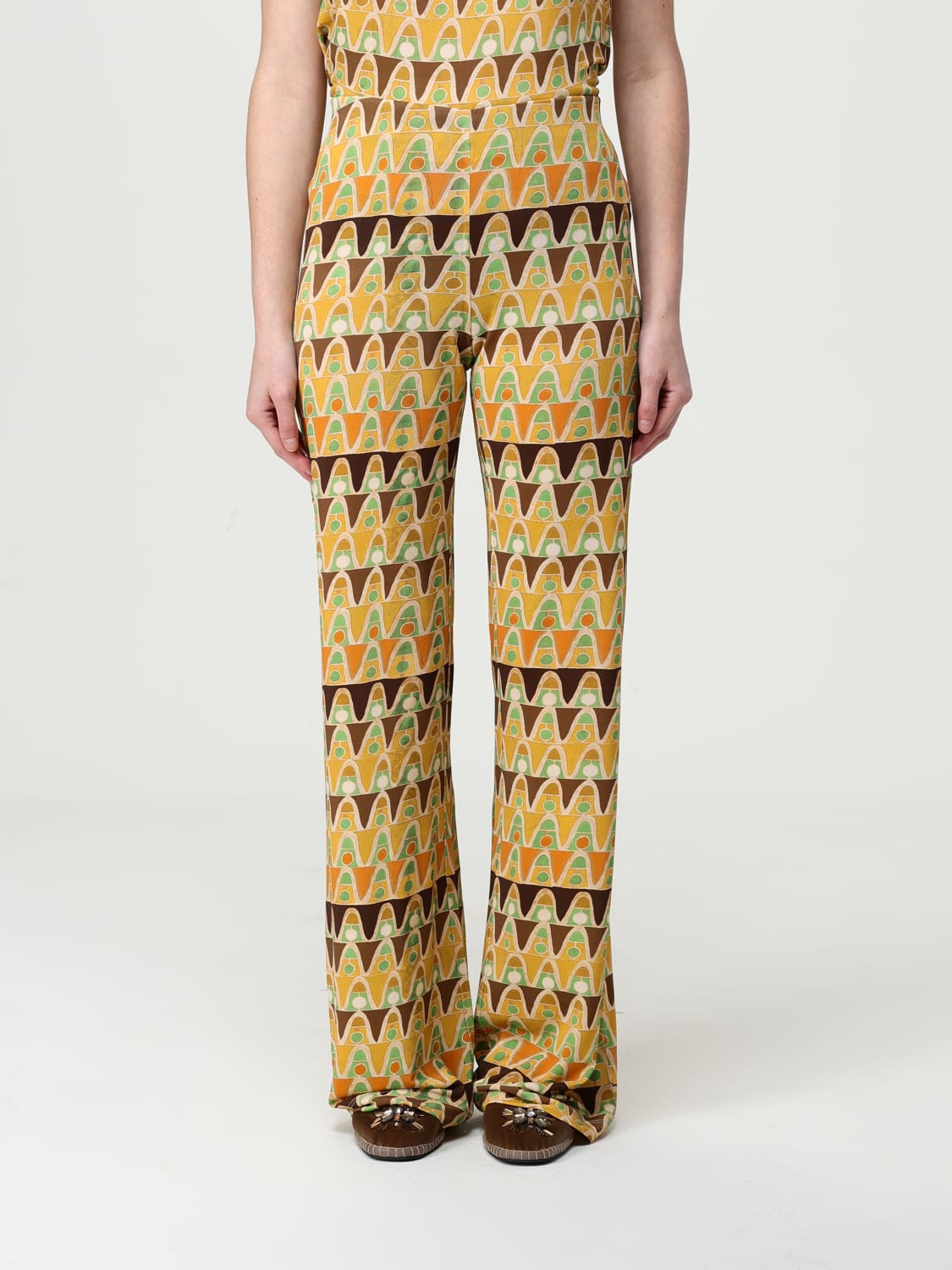 パンツ MALIPARMI Woman Pants Yellow JH400970230 A7078 MALIPARMI: Pants woman - Yellow | Maliparmi pants