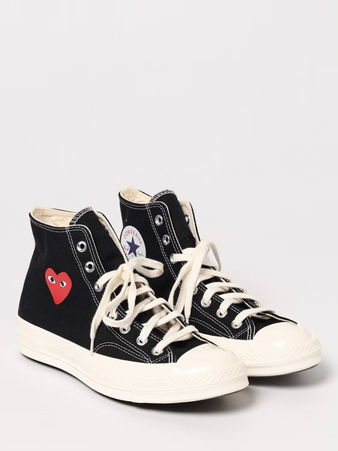 COMME DES GARÇONS PLAY X CONVERSE SNEAKERS: Sneakers men Comme Des Garçons, Black - Img 2