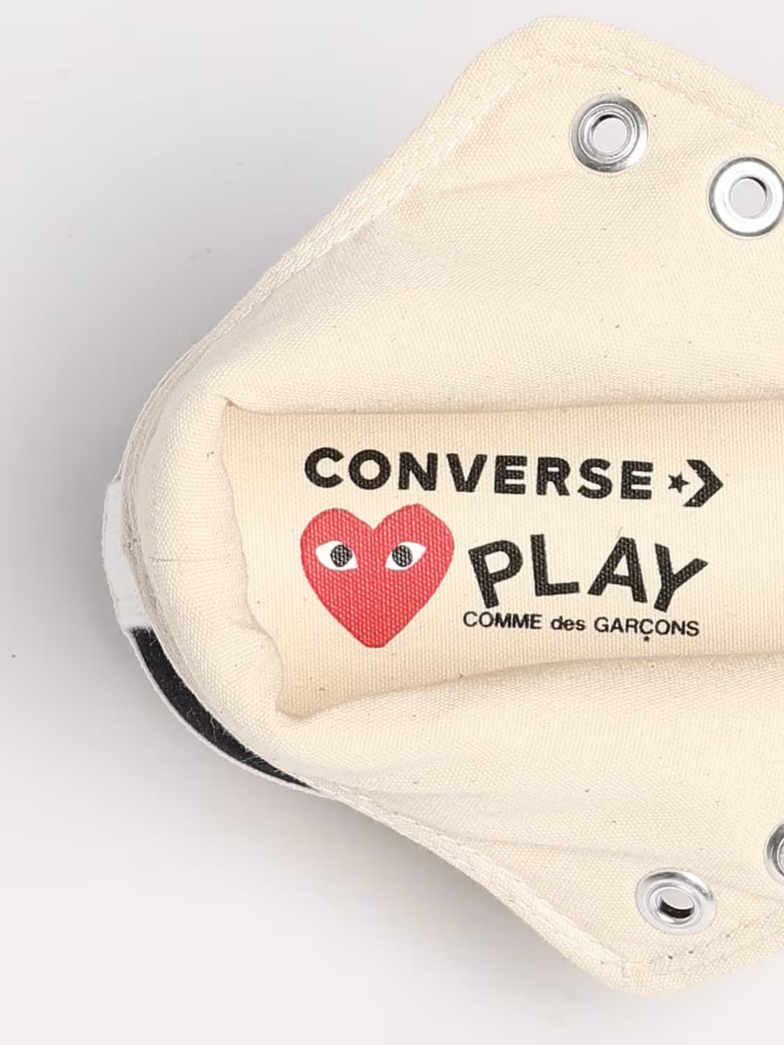 COMME DES GARÇONS PLAY X CONVERSE SNEAKERS: Sneakers men Comme Des Garçons, Black - Img 4