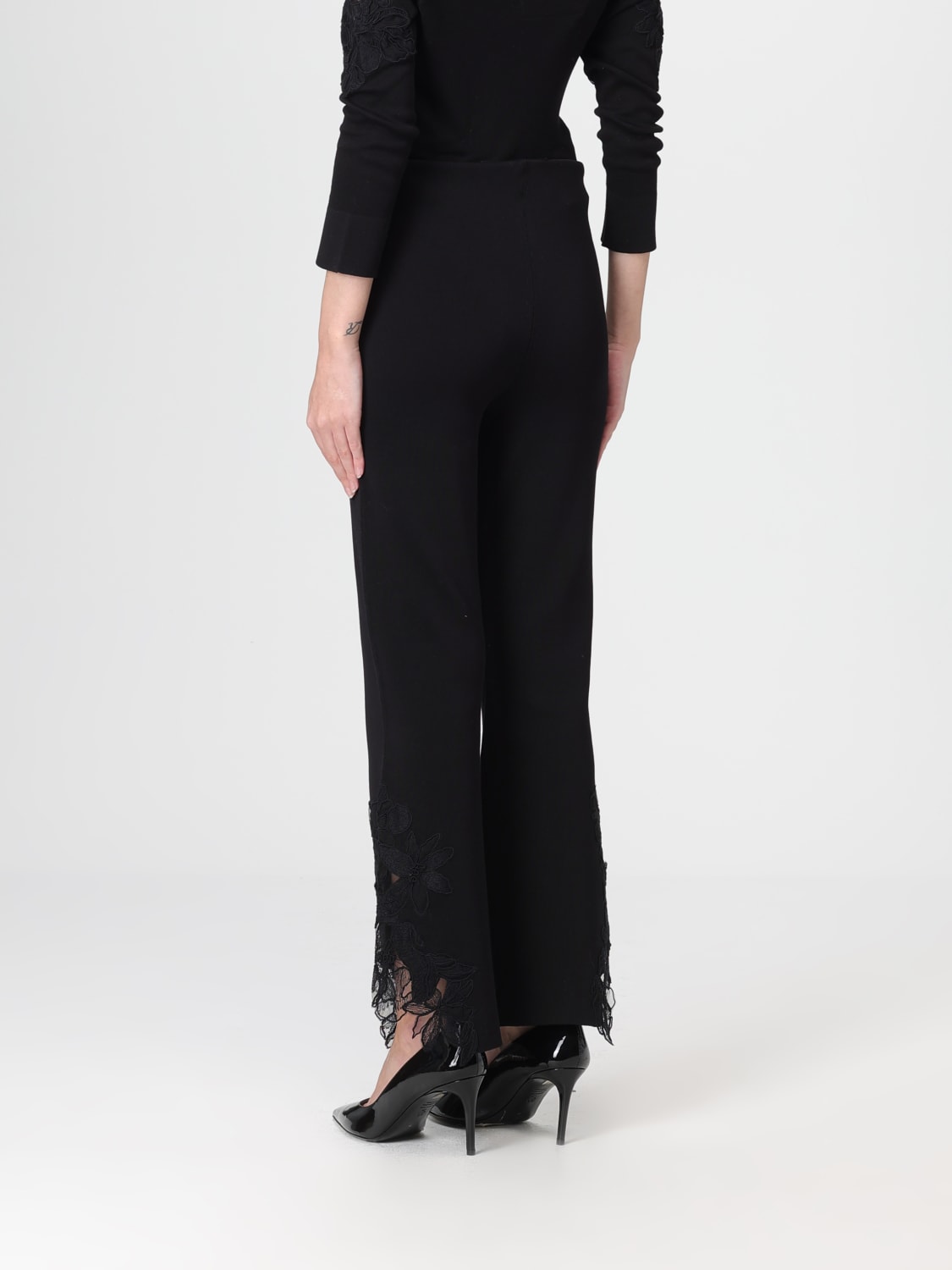 ERMANNO SCERVINO PANTS: Pants woman Ermanno Scervino, Black - Img 3