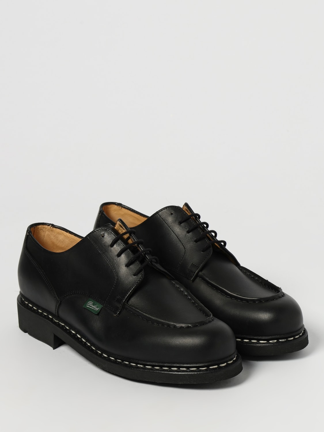 PARABOOT SCARPE STRINGATE: Derby Chambord Tex Paraboot in pelle , Nero - Img 2
