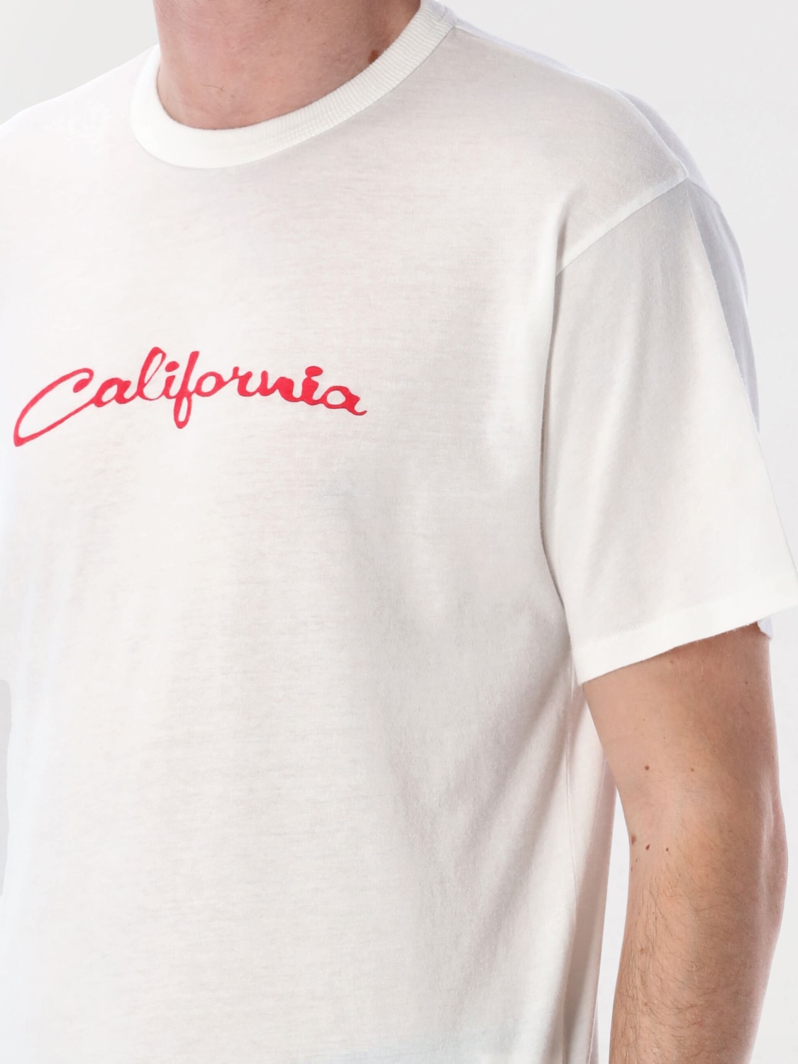 Tシャツ・カットソー ERL Men T-shirt White ERL10T001 2 ERL: T-shirt men - White | Erl t-shirt ERL10T001 online at