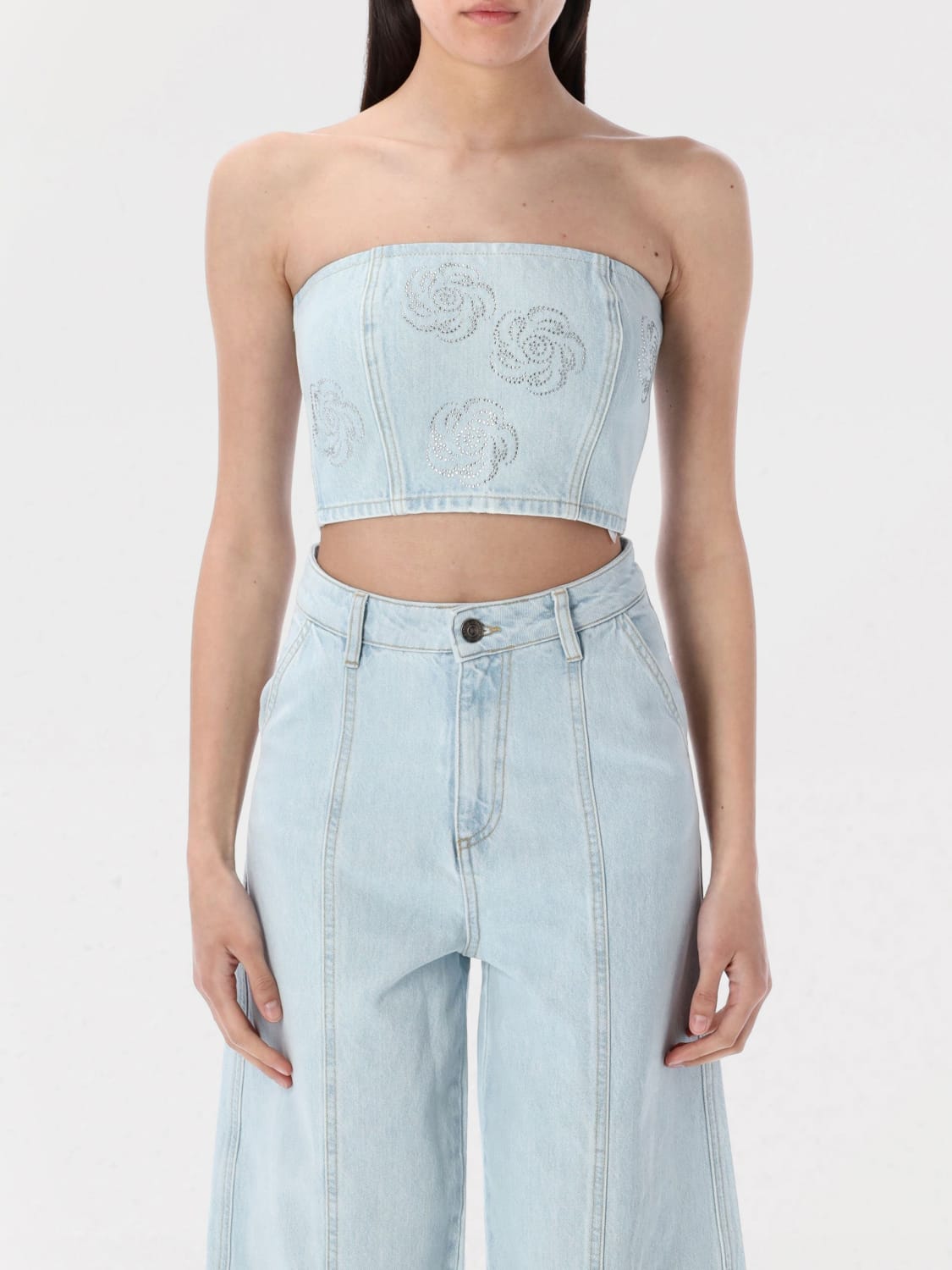 ROTATE TOP: Top woman Rotate, Blue - Img 1