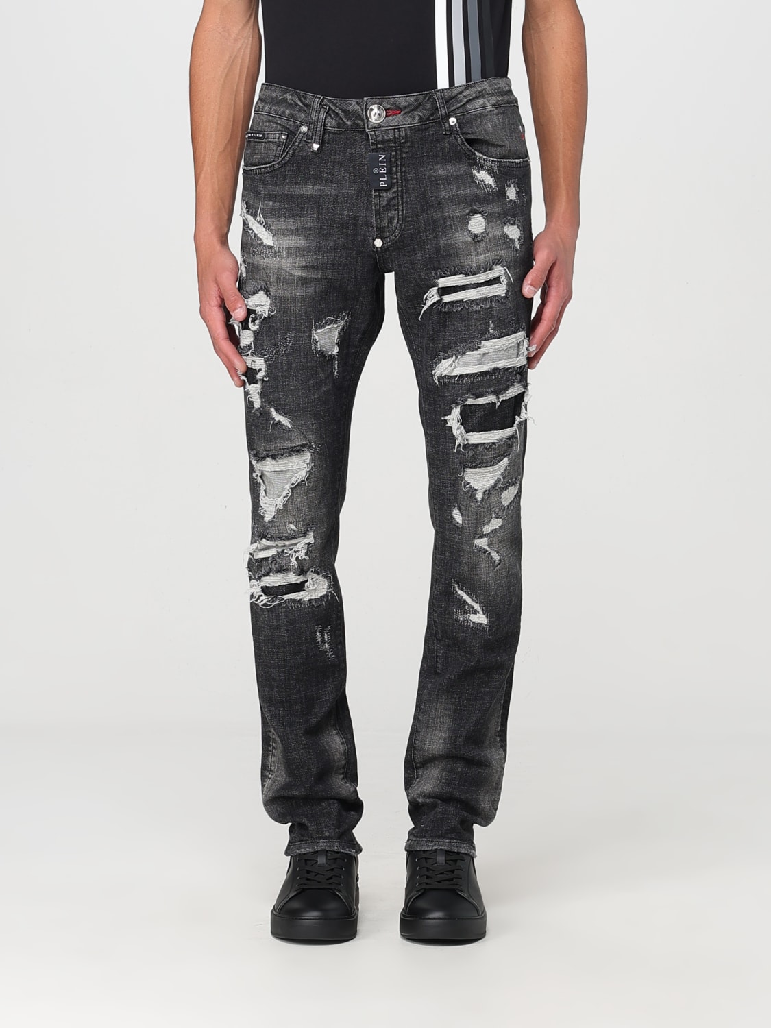 PHILIPP PLEIN JEANS: Jeans men Philipp Plein, Grey - Img 1