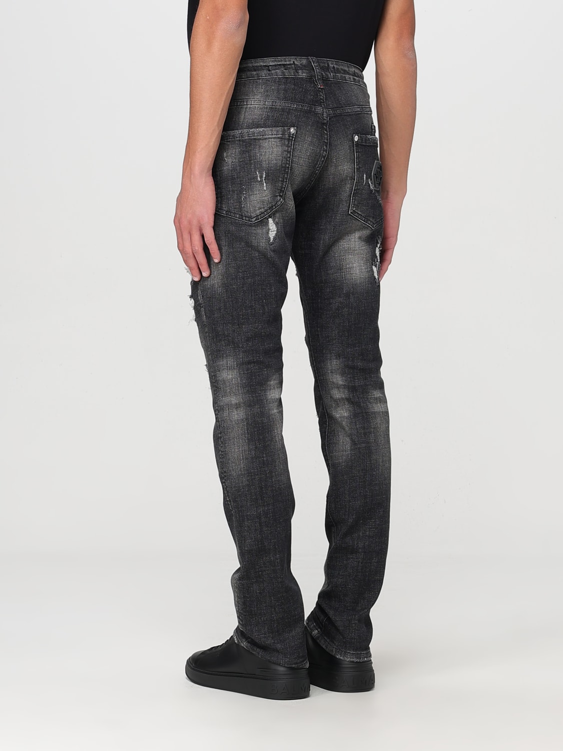 PHILIPP PLEIN JEANS: Jeans men Philipp Plein, Grey - Img 3