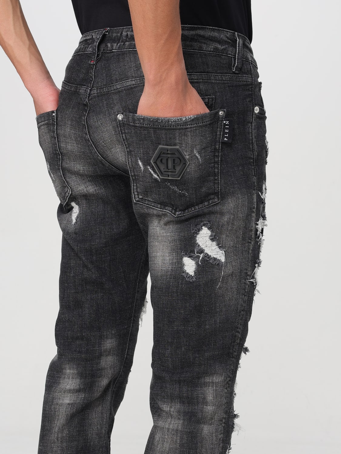 PHILIPP PLEIN JEANS: Jeans men Philipp Plein, Grey - Img 5