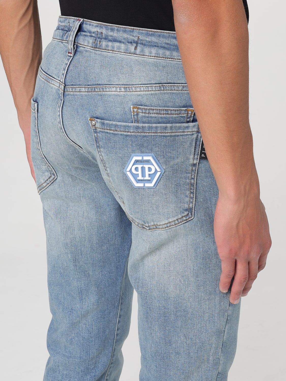 PHILIPP PLEIN JEANS: Jeans herren Philipp Plein, Denim - Img 5