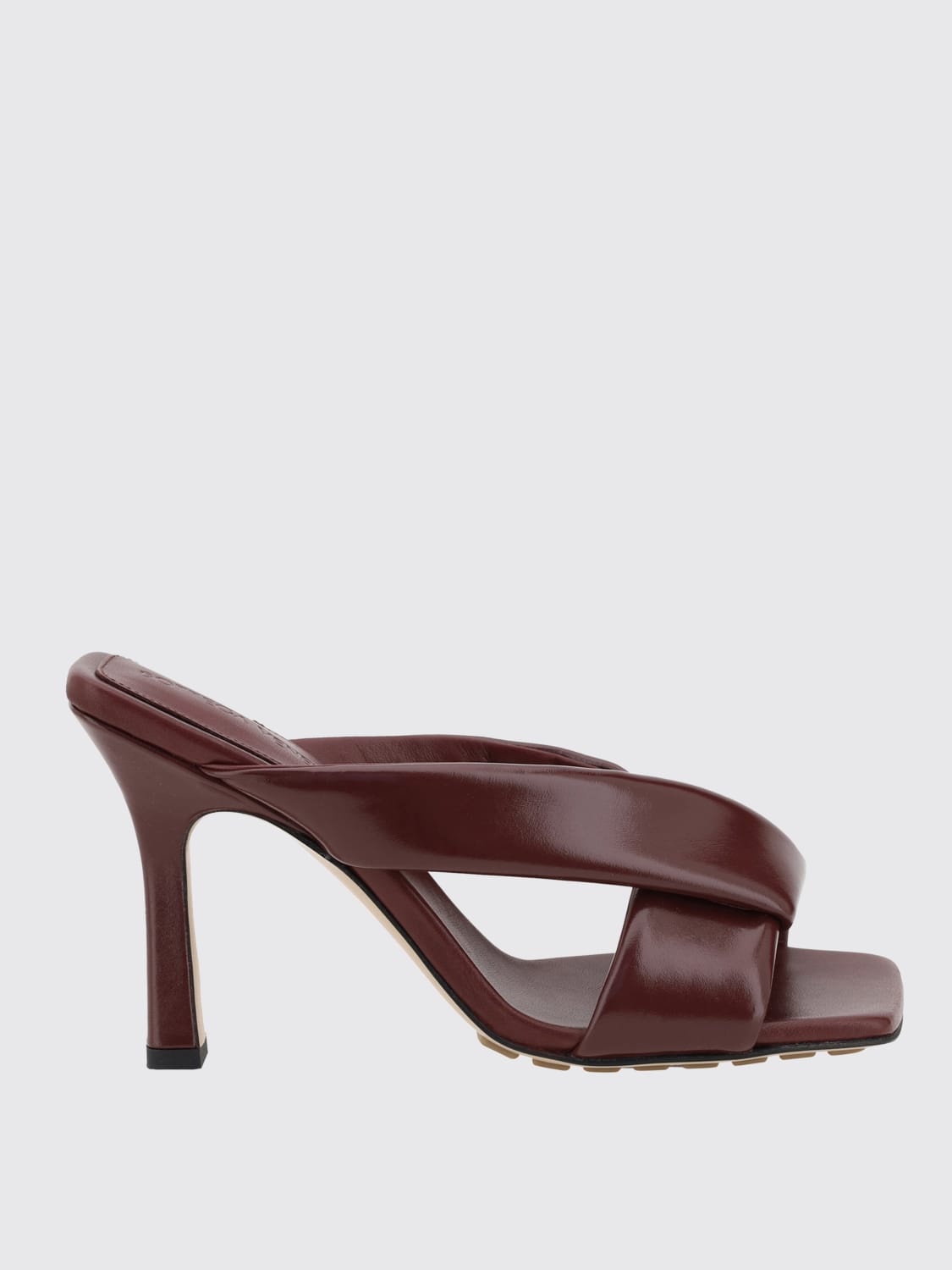 サンダル・ミュール BOTTEGA VENETA Women Sandals 827612 V3H902240 Red Bottega Veneta Dot Red Leather/Synthetic Open Toe Thong