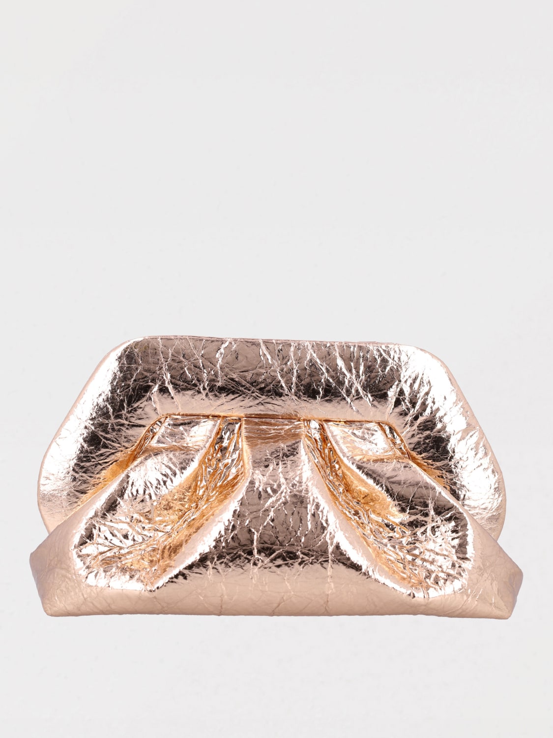 THEMOIRÈ CLUTCH: Clutch Tia Themoirè in pelle vegana, Rosa - Img 2