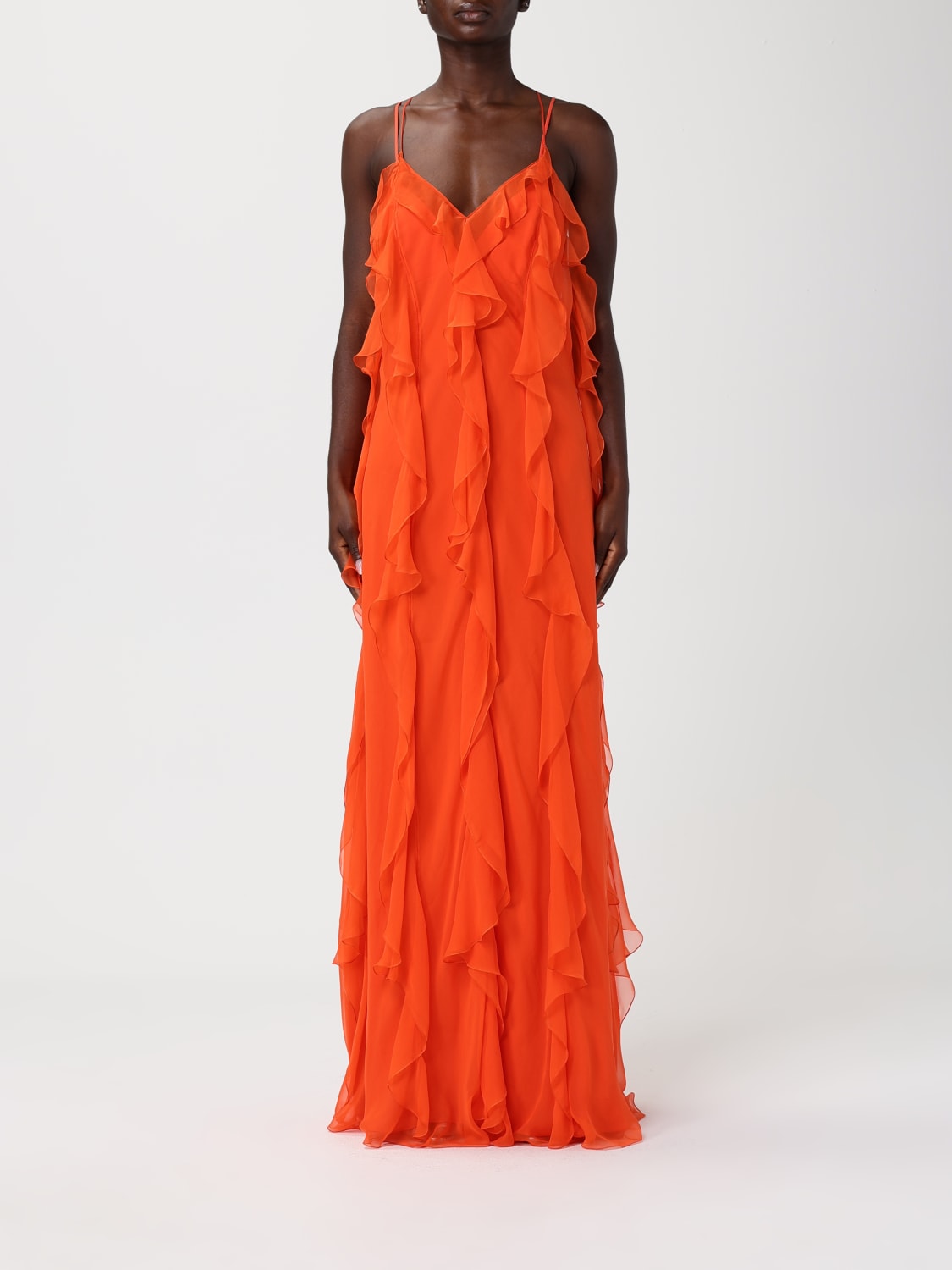 ALBERTA FERRETTI KLEID: Kleider damen Alberta Ferretti, Orange - Img 1