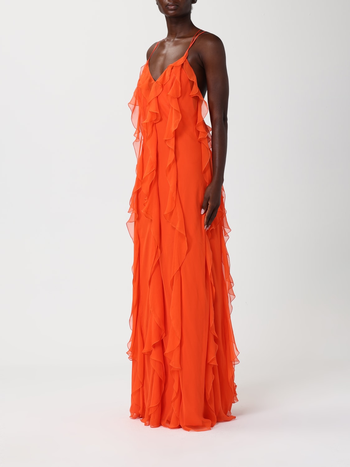 ALBERTA FERRETTI KLEID: Kleider damen Alberta Ferretti, Orange - Img 3