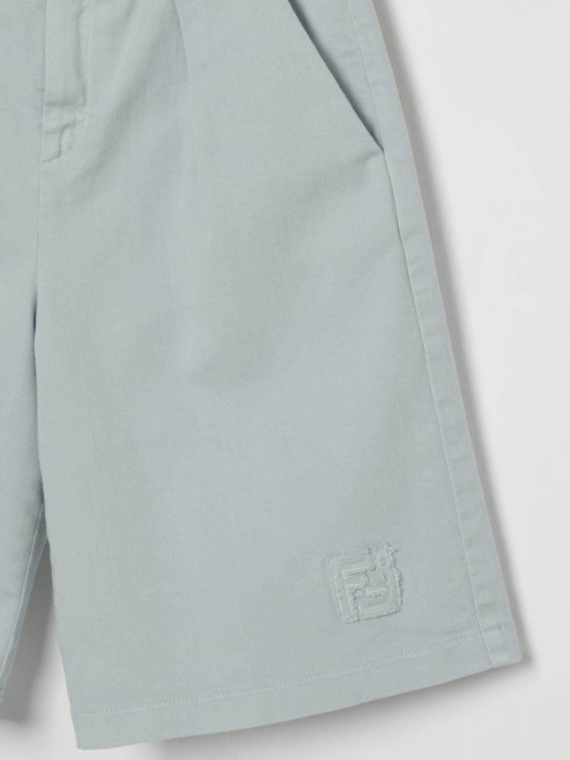 FENDI 短裤: 裤子 儿童 Fendi, 蓝色 - Img 3