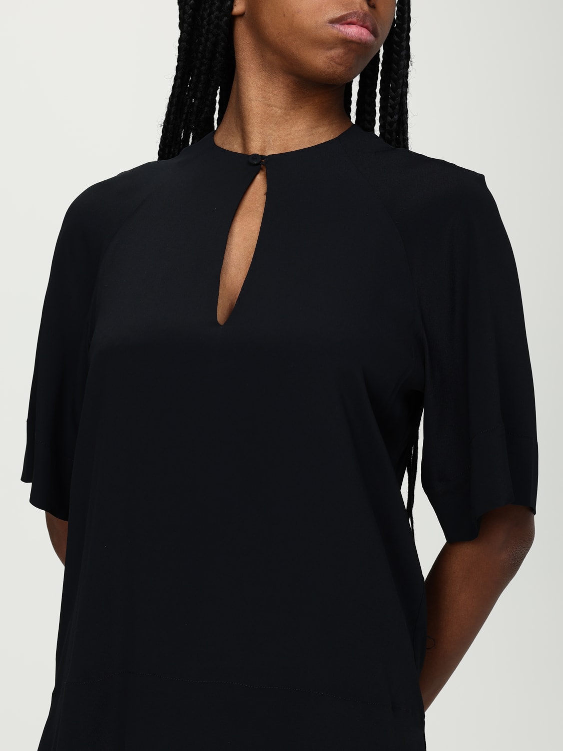 SEMICOUTURE TOP: Hemdbluse damen Semicouture, Schwarz - Img 3