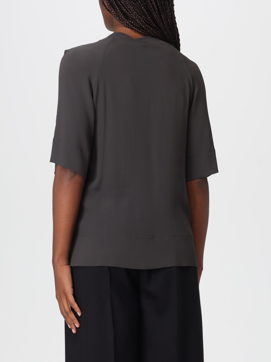 SEMICOUTURE TOP: Hemdbluse damen Semicouture, Blau - Img 2