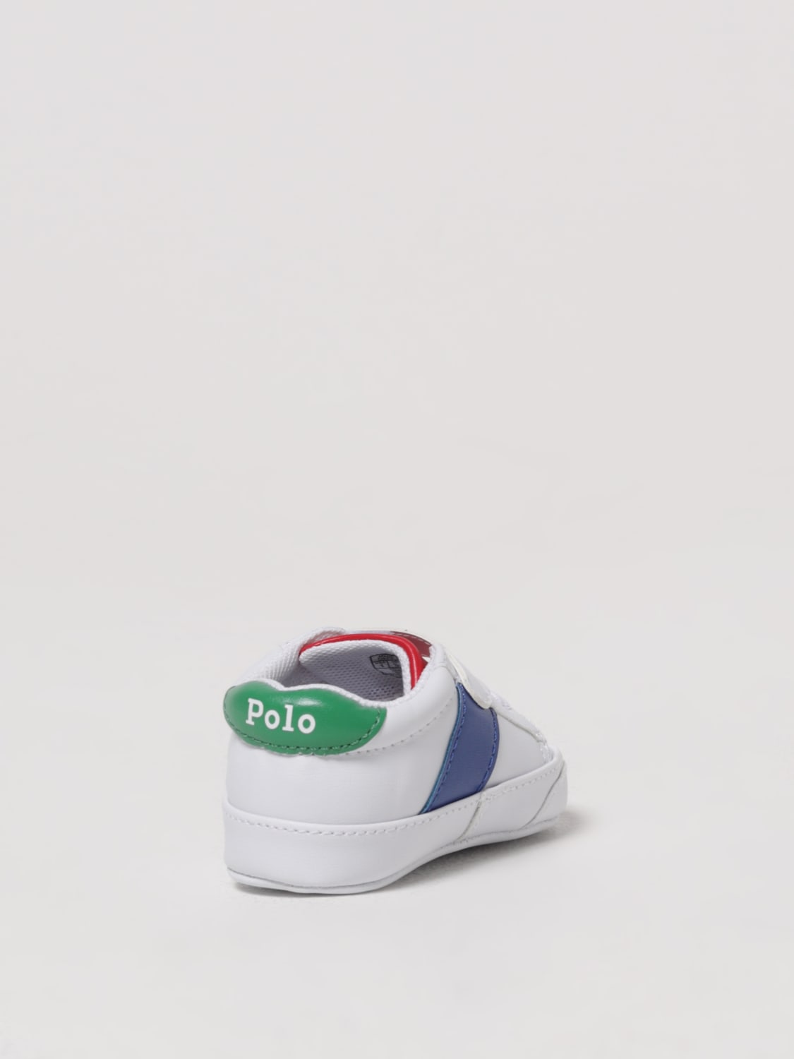 POLO RALPH LAUREN SNEAKERS: Sneakers Polo Ralph Lauren in pelle sintetica, Bianco - Img 3