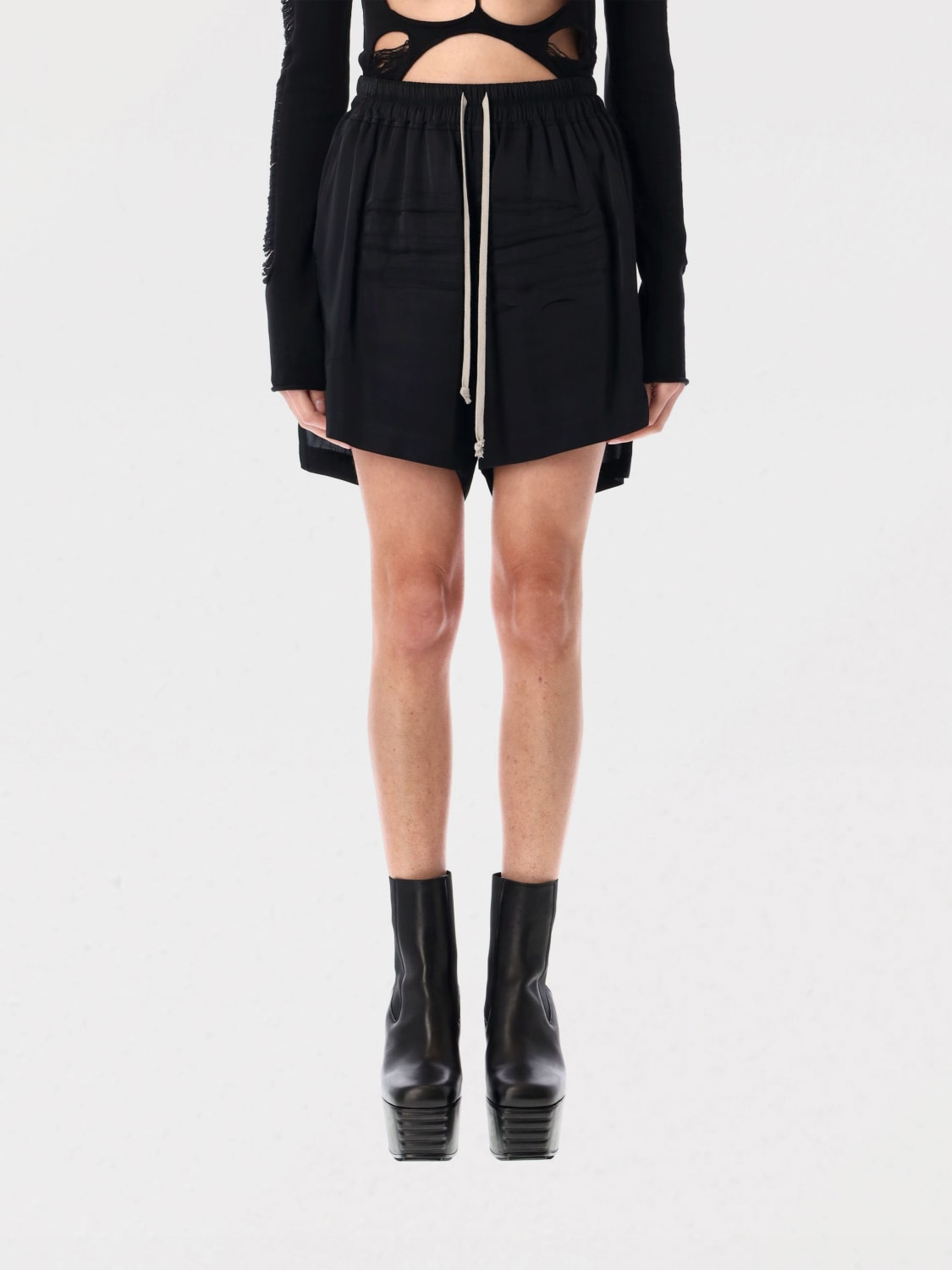 ショートパンツ RICK OWENS Woman Short Black RO01E7377SCH 09 RICK OWENS: Short woman - Black | Rick Owens short