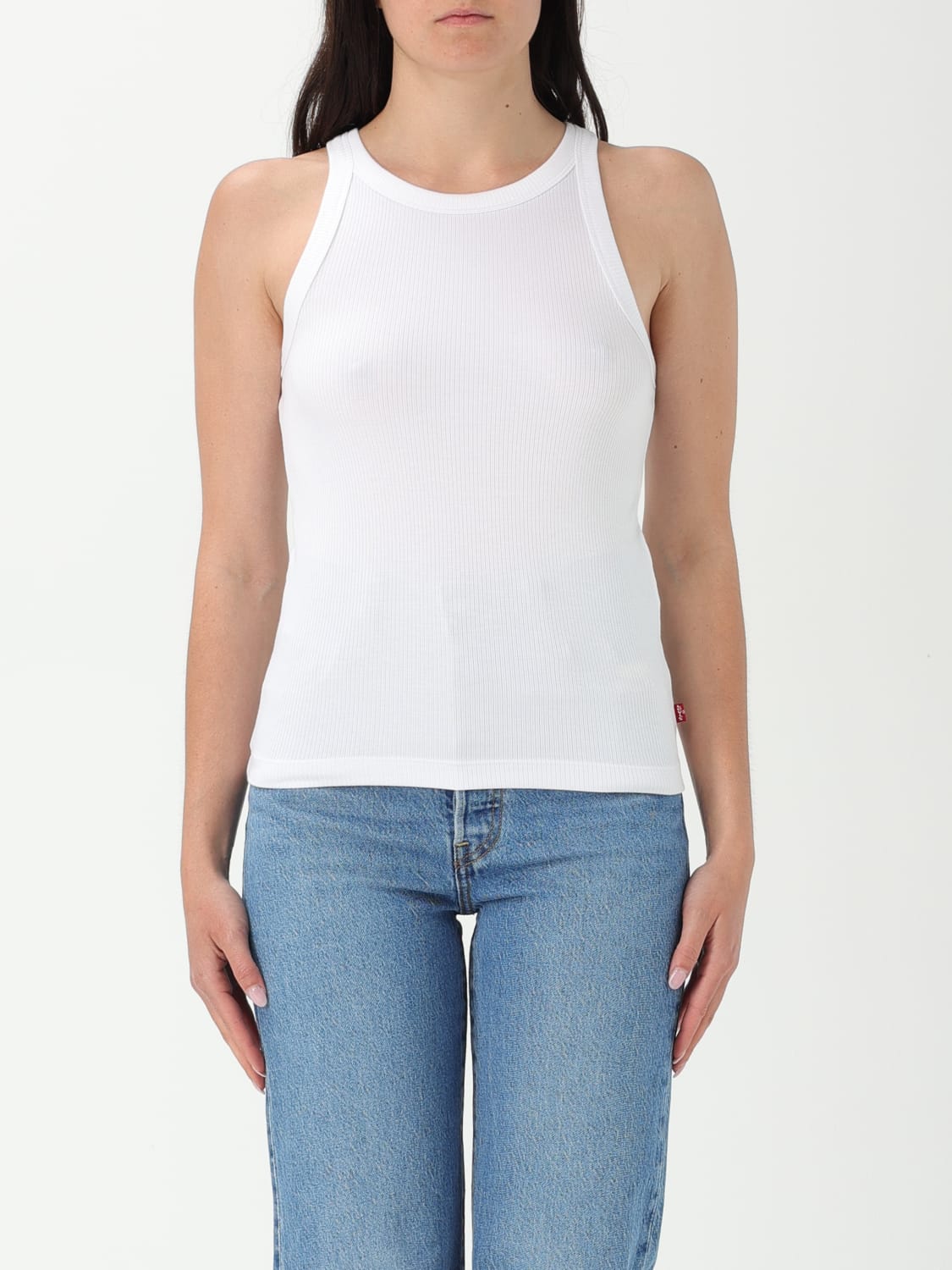 LEVI'S T-SHIRT: Canotta in modal stretch Levi's, Naturale - Img 1