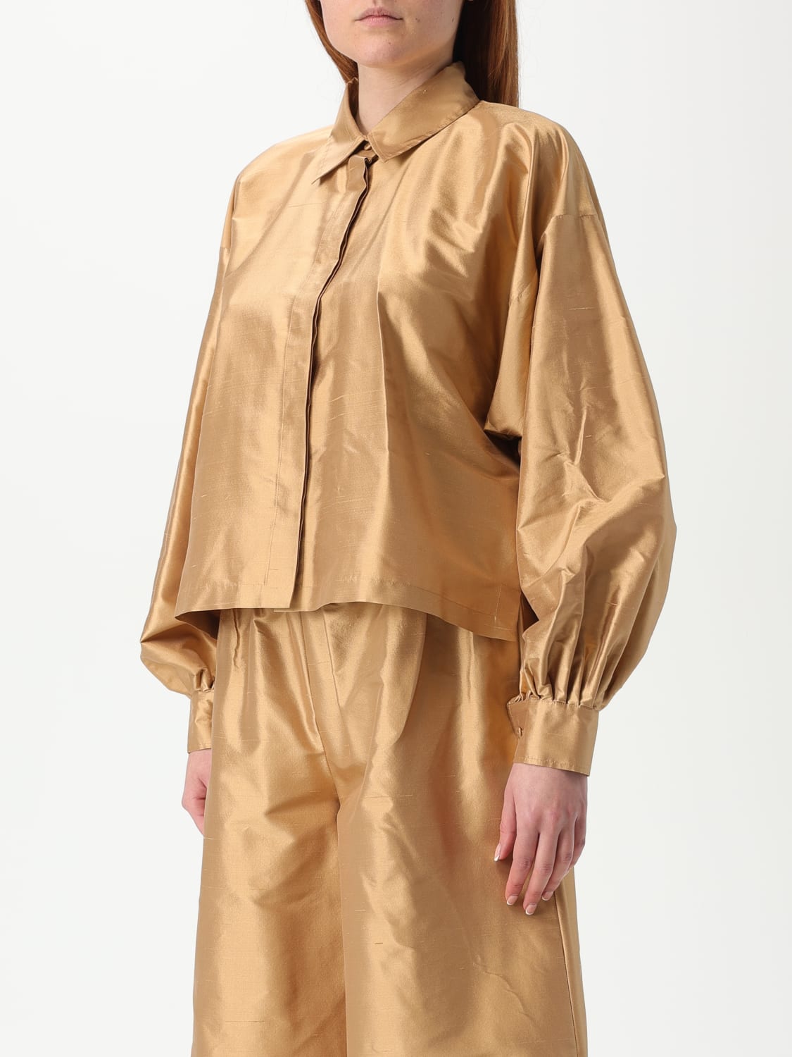 MAX MARA CAMICIA: Camicia Max Mara in seta , Marrone - Img 4