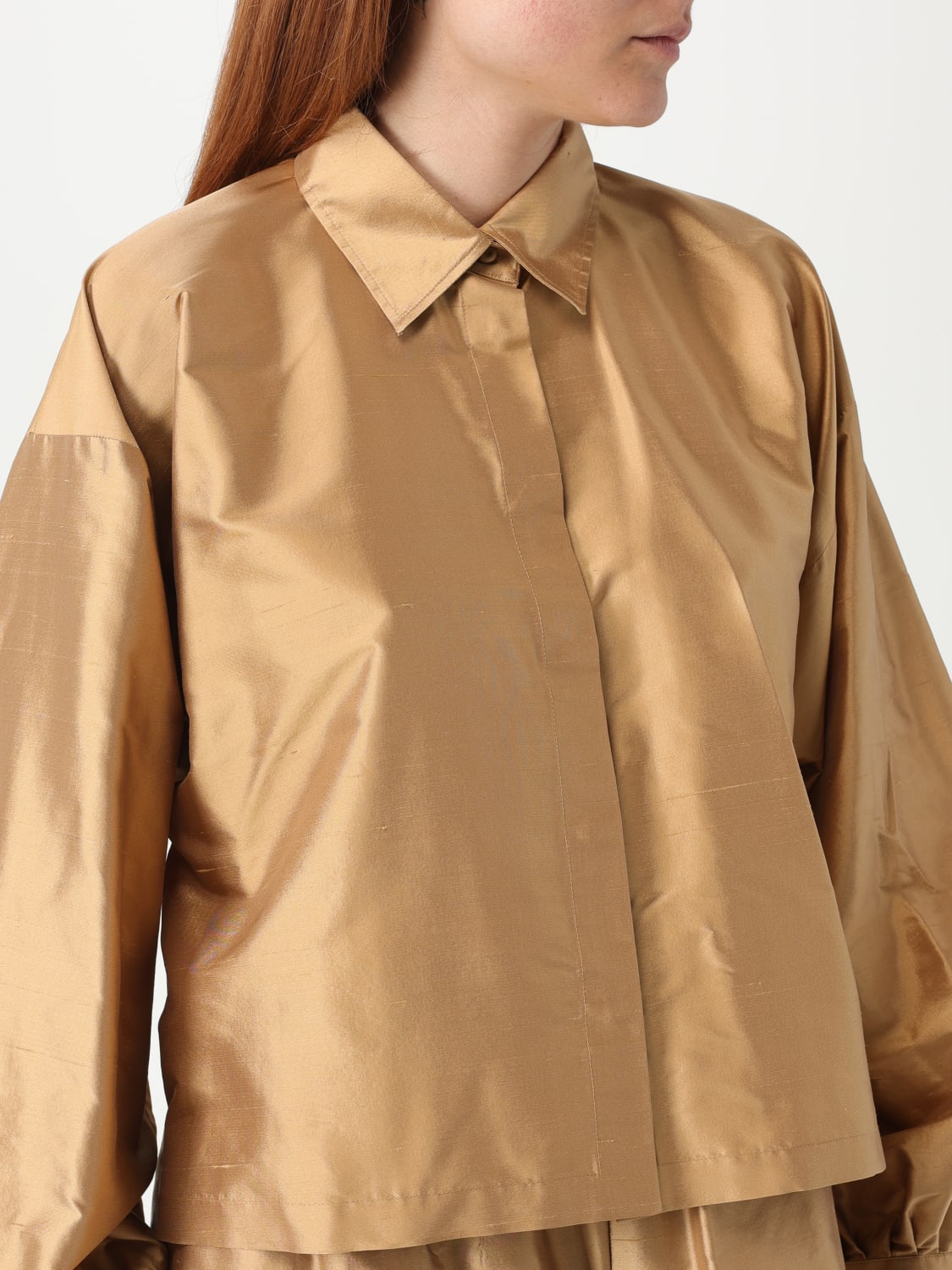 MAX MARA CAMICIA: Camicia Max Mara in seta , Marrone - Img 5