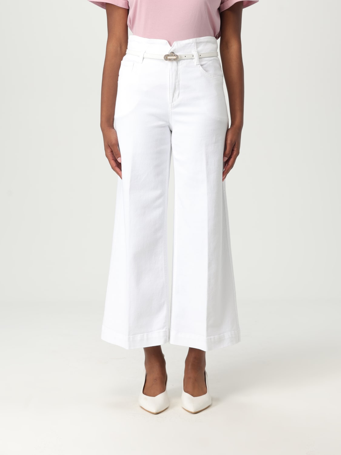 パンツ LIU JO Woman Pants White WA5504T1816 11111 LIU JO: Pants woman - White | Liu Jo pants WA5504T1816