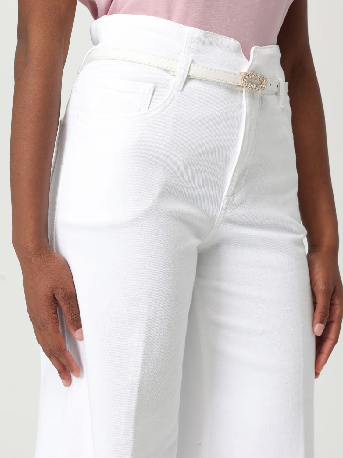パンツ LIU JO Woman Pants White WA5504T1816 11111 LIU JO: Pants woman - White | Liu Jo pants WA5504T1816
