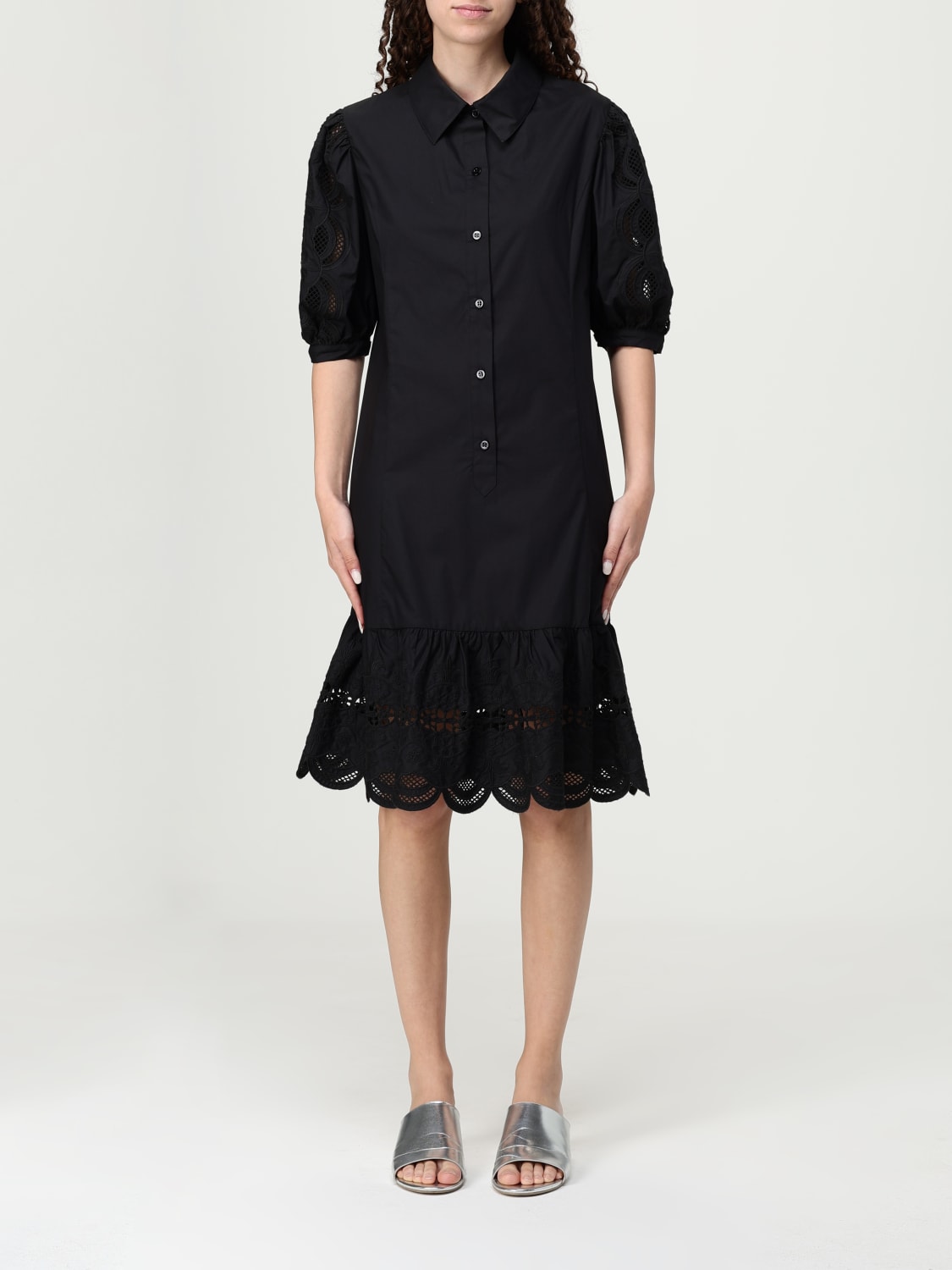 ワンピース LIU JO Woman Dress Black MA4376T4853 22222 Dress Nero 22222 Liu.jo - Le Follie Shop