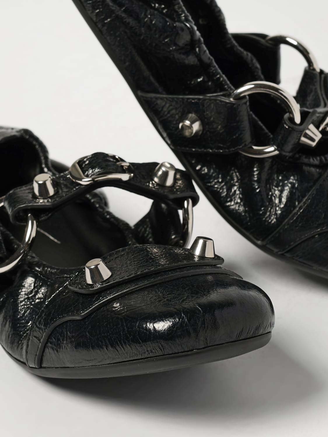 BALENCIAGA MANOLETINAS: Sandalias de tacón mujer Balenciaga, Negro - Img 4