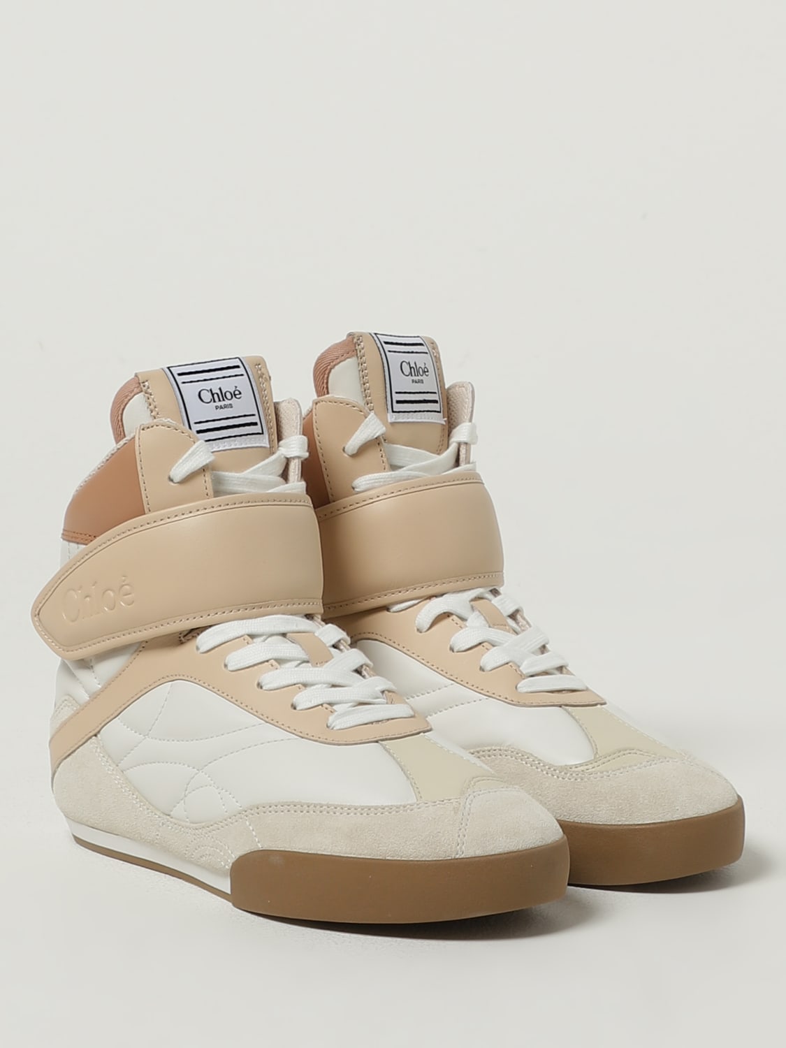 スニーカー CHLOE Women Sneakers CHC25U07HSL6H1 PINK Chloé Kick Sneaker in Peachy pink | Chloé US