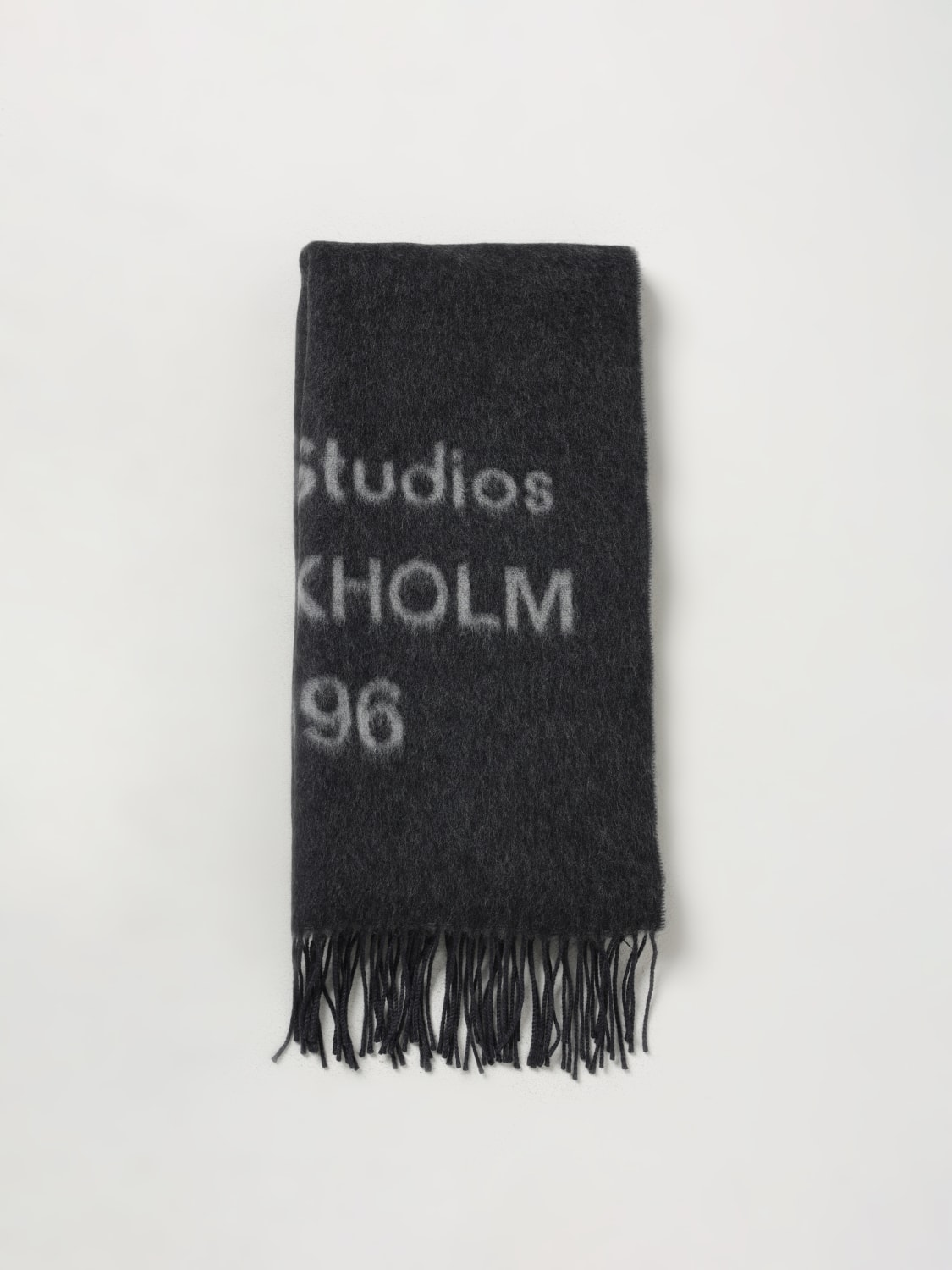 ACNE STUDIOS: Scarf men - Black | Acne Studios scarf CA0367