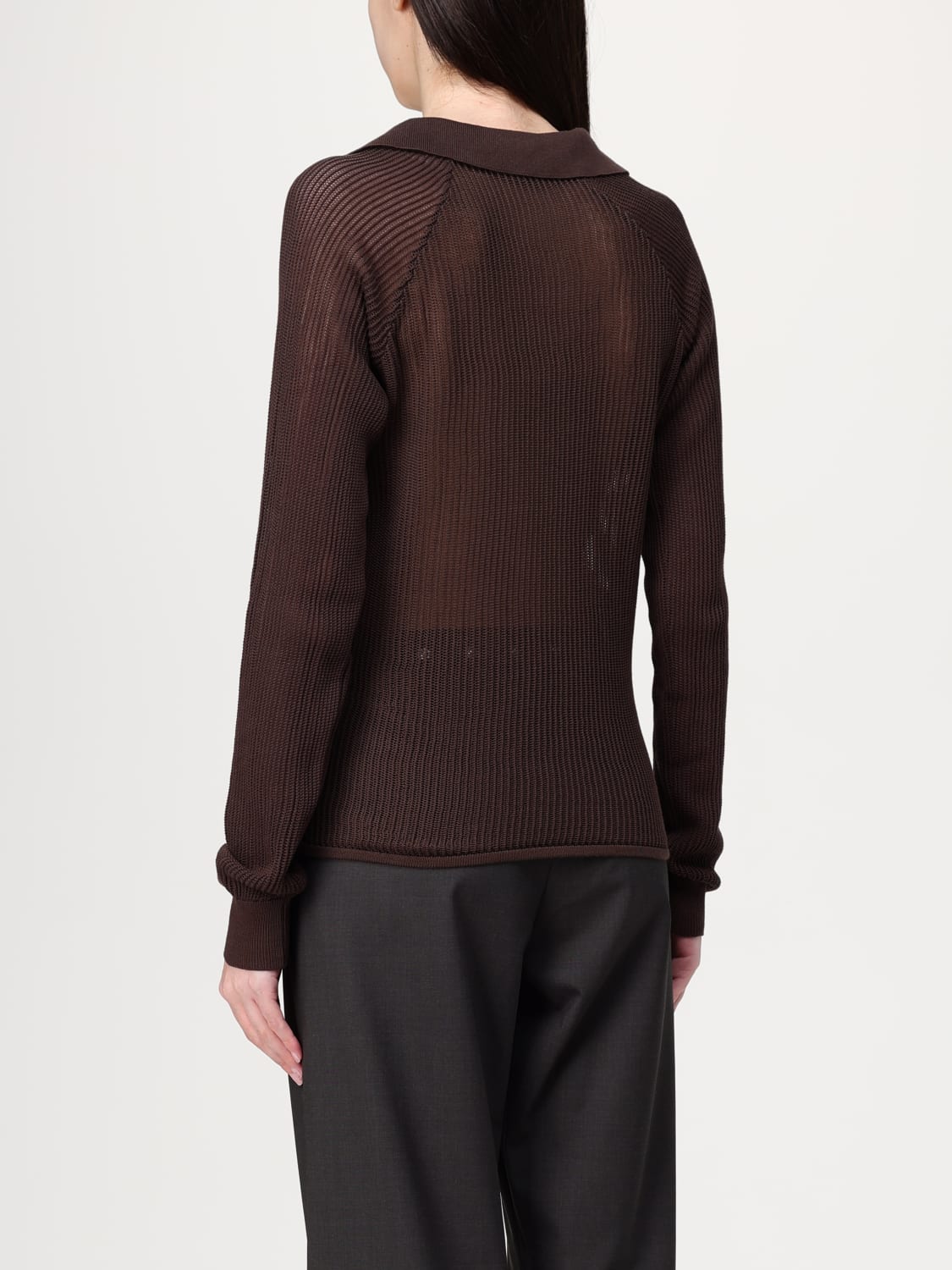 Tシャツ・カットソー PALOMA WOOL Woman Polo Shirt Brown UJ1615 326 PALOMA WOOL: Top woman - Brown | Paloma Wool polo shirt