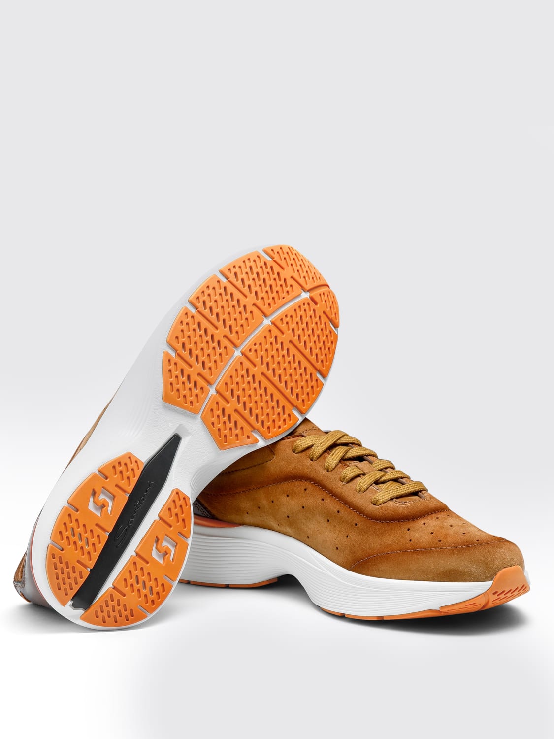 SANTONI SNEAKERS: Sneakers men Santoni, Brown - Img 4