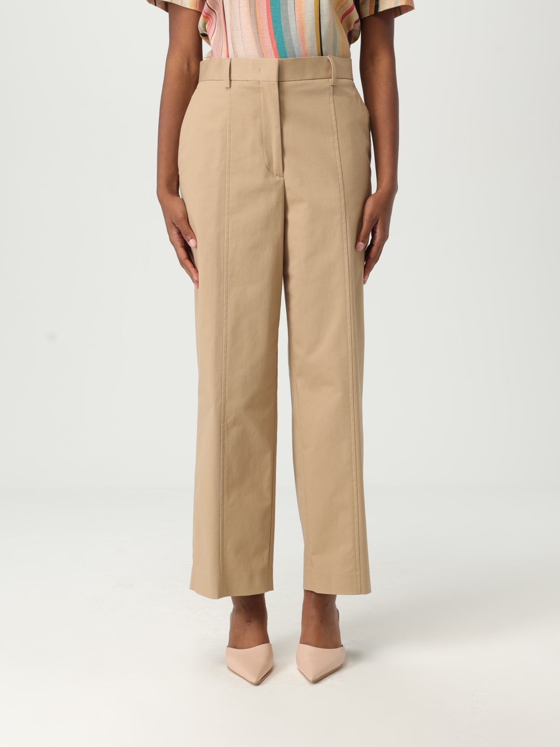 パンツ PAUL SMITH Woman Pants Camel W1R343TP01934 61 PAUL SMITH: Pants woman - Camel | Paul Smith pants
