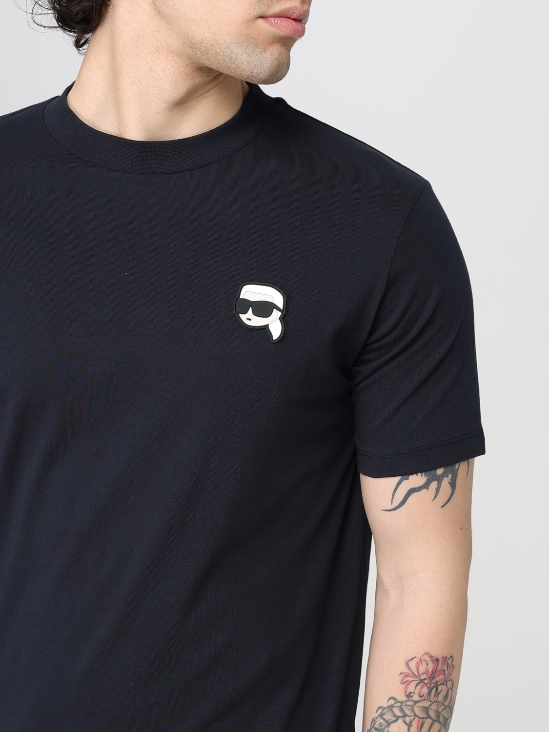 KARL LAGERFELD T-SHIRT: T-shirt men Karl Lagerfeld, Navy - Img 3