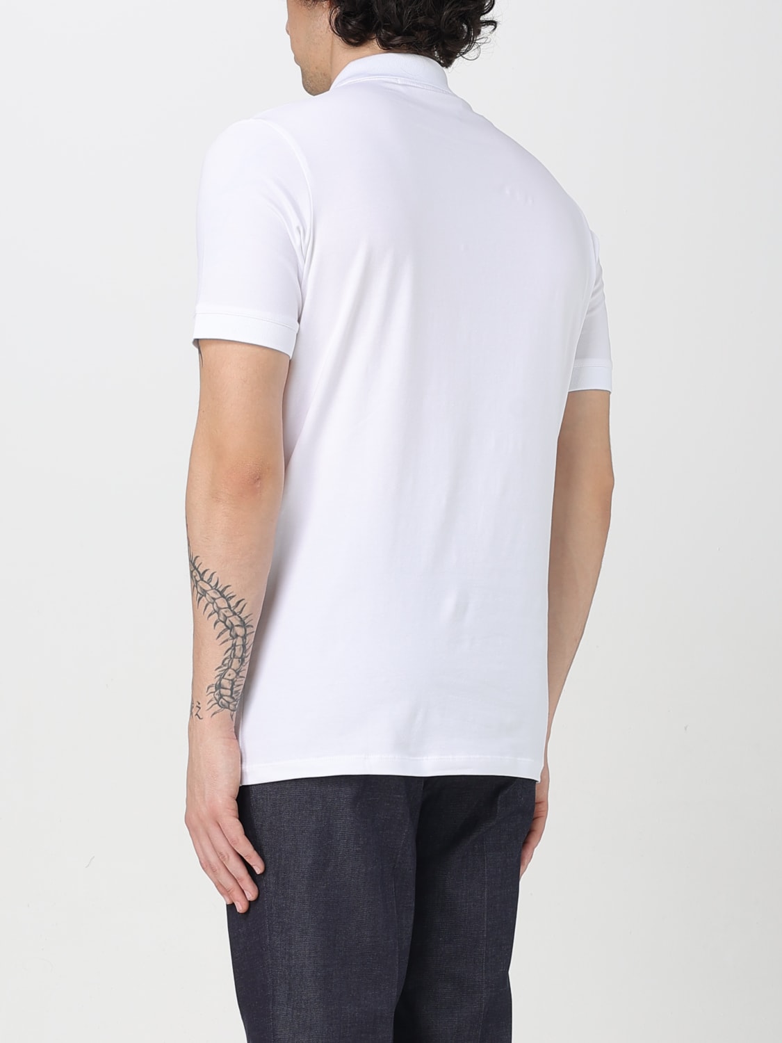 KARL LAGERFELD POLO: Polo classica Karl Lagerfeld in cotone stretch , Bianco - Img 2